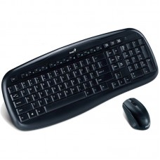Комплект бездротовий Genius KB-8000X, USB (клавіатура+миша) Black