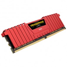 Пам'ять 4Gb DDR4, 2400 MHz, Corsair Vengeance LPX, Red (CMK4GX4M1A2400C16R)