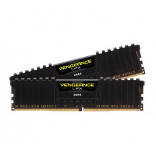 Пам'ять 8Gb x 2 (16Gb Kit) DDR4, 2400 MHz, Corsair Vengeance LPX, Black (CMK16GX4M2Z2400C16)