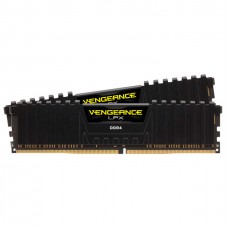 Пам'ять 8Gb x 2 (16Gb Kit) DDR4, 2666 MHz, Corsair Vengeance LPX, Black (CMK16GX4M2A2666C16)