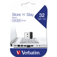 USB Flash Drive 32Gb Verbatim Store 'n' Stay NANO, Black (98130)