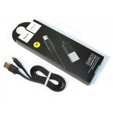 Кабель USB <-> microUSB, Hoco X5 Bamboo, 1 м, Black
