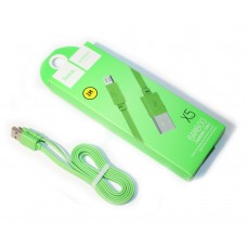 Кабель USB <-> microUSB, Hoco X5 Bamboo, 1 м, Green