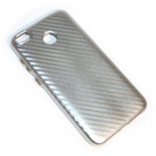 Накладка силиконовая для смартфона Xiaomi Redmi 4X Carbon silver