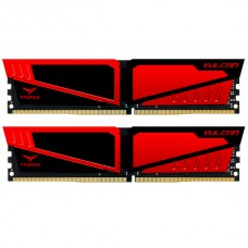 Пам'ять 4Gb x 2 (8Gb Kit) DDR4, 2400 MHz, Team T-Force Vulcan, Red (TLRED48G2400HC14DC01)