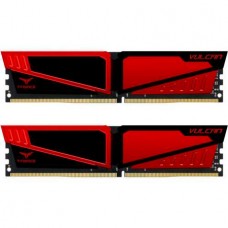 Пам'ять 4Gb x 2 (8Gb Kit) DDR4, 2666 MHz, Team T-Force Vulcan, Red (TLRED48G2666HC15BDC01)
