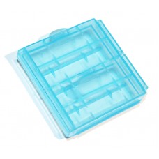 Кейс пластиковый, универсальный, для элементов AA (4-ех шт), Blue