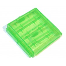 Кейс пластиковий, універсальний, для елементів AA (4-ех шт), Green