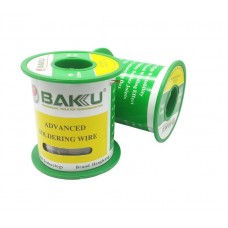 Припой Bakku BK10002, диаметр 0,6 мм, состав: Sn 63%, Pb 37%, Flux 1.8%, 50 гр