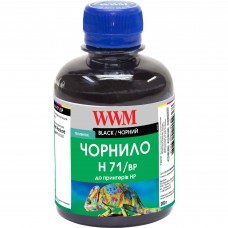 Чорнило WWM HP 711, Black, 200 мл, пігментне (H71/BP)