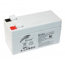 Батарея для ДБЖ 12В 1,3Ач AGM Ritar RT1213, Gray Case, 12V 1.3Ah, 97х43х58 мм, Q10