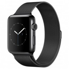 Apple Watch Series 2 42mm Space Black Stainless Steel Case With Space Black Milanese Loop (MNQ12)