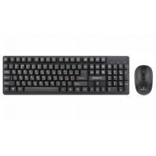 Комплект бездротовий REAL-EL Standard 550 Kit (клавіатура+миша) Black, USB