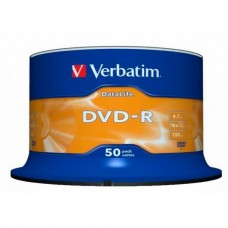 Диск DVD-R 50 Verbatim, 4.7Gb, 16x, Data Life, Cake (43814)