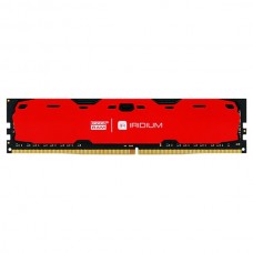 Пам'ять 4Gb DDR4, 2400 MHz, Goodram Iridium, Red (IR-R2400D464L15S/4G)