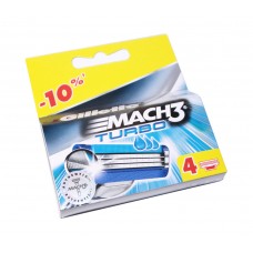 Сменные кассеты для бритья Gillette Mach3 Turbo, 4 шт