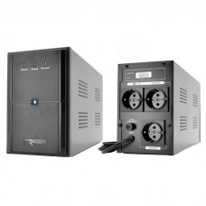 ИБП Ritar E-RTM1500 (900W) ELF-D, LED, AVR, 5st, 3xSCHUKO socket, 2x12V9Ah, metal Case. Q2