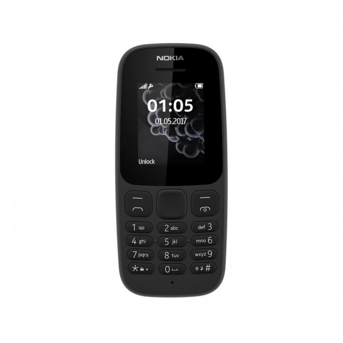 Мобільний телефон Nokia 105 Duos, Black, Dual Sim (TA-1174)