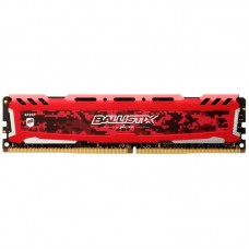 Пам'ять 8Gb DDR4, 2666 MHz, Crucial Ballistix Sport LT, Red (BLS8G4D26BFSEK)