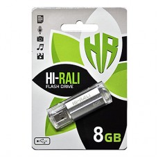 USB Flash Drive 8Gb Hi-Rali Corsair series Silver / HI-8GBCORSL
