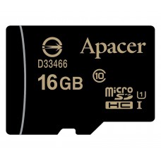 Карта пам'яті microSDHC, 16Gb, Class10, Apacer без адаптера, AP16GMCSH10U1-RA