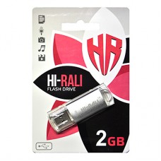USB Flash Drive 2Gb HI-RALI Rocket series Silver, HI-2GBRKTSL
