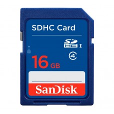 Карта пам'яті SDHC, 16Gb, Class4, SanDisk (SDSDB-016G-B35)