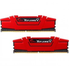Память 4Gb x 2 (8Gb Kit) DDR4, 2666 MHz, G.Skill Ripjaws V, Red (F4-2666C15D-8GVR)