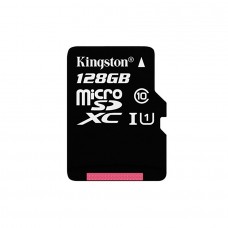 Карта памяти microSDXC, 128Gb, Class10 UHS-I, Kingston, без адаптера (SDC10G2/128GBSP)