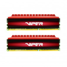 Пам'ять 4Gb x 2 (8Gb Kit) DDR4, 3000 MHz, Patriot Viper 4, Red (PV48G300C6K)