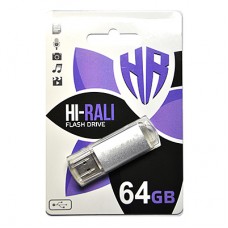 USB Flash Drive 64Gb Hi-Rali Rocket series Silver, HI-64GBVCSL