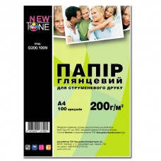 Фотопапір NewTone, глянсовий, A4, 200 г/м², 100 арк (G200.100N)
