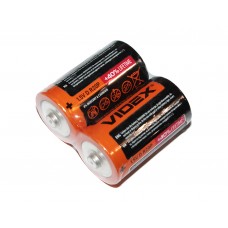 Батарейка D (R20), сольова, Videx Excellent!, 2 шт, 1.5V (R2OP/D 2pcs Bulk)