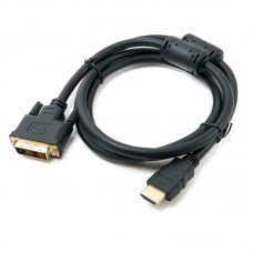 Кабель HDMI - DVI 1.5 м Extradigital Black, позолочені конектори (KBH1684)