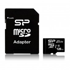 Карта пам'яті Silicon Power microSDXC 128 GB Class 10 UHS-I Elite + adapter (SP128GBSTXBU1V10SP)