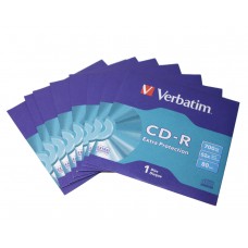 Диск CD-R 50 Verbatim, 700Mb, 52x, Extra (43843-02)
