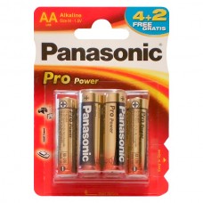 Батарейка AA (LR6), щелочная, Panasonic Pro Power, 4+2 шт, 1.5V, Blister (LR6XEG/6B2F)