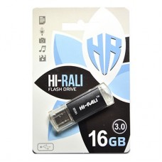 USB 3.0 Flash Drive 16Gb Hi-Rali Rocket series Black, HI-16GB3VCBK