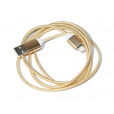 Кабель USB - Lightning 1 м Gold, магнітний