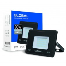 Прожектор LED Global LED SPN 30W (300Вт), 6000K, 220V, Black, IP65, 1-GBL-02-LFL-3060