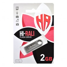 USB Flash Drive 2Gb HI-RALI Shuttle series Silver, HI-2GBSHSL