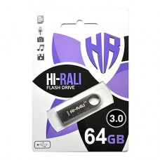 USB Flash Drive 64Gb Hi-Rali Shuttle series Black, HI-64GBSHBK