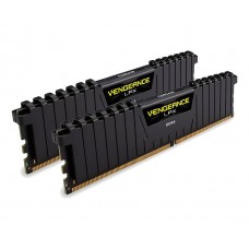 Пам'ять 8Gb x 2 (16Gb Kit) DDR4, 3000 MHz, Corsair Vengeance LPX, Black (CMK16GX4M2L3000C15)