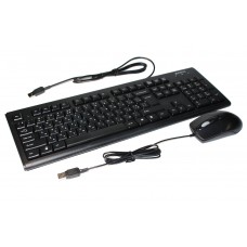 Комплект A4Tech KRS-8372, Black, проводной, USB