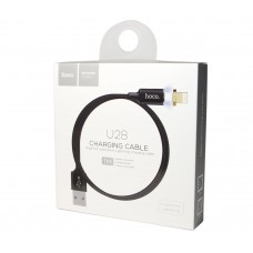 Кабель USB <-> Lightning, Hoco U28, Black, 1м, магнітний