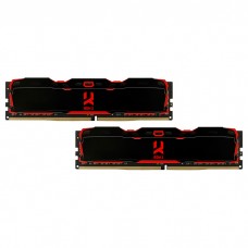 Пам'ять 8Gb x 2 (16Gb Kit) DDR4, 2666 MHz, Goodram IRDM X, Black (IR-X2666D464L16S/16GDC)