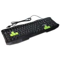 Клавіатура Esperanza Wired EGK101GUA  Black/Green, USB