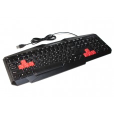 Клавіатура Esperanza Wired EGK201RUA ILLUMINATED  Black/ Red, USB (англійська розкладка)