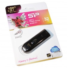 USB 3.0 Flash Drive 32Gb Silicon Power Blaze B21 Black, SP032GBUF3B21V1K