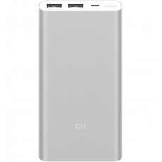 Універсальна мобільна батарея 10000 mAh, Xiaomi Mi Power Bank 2S 10000 mAh Silver